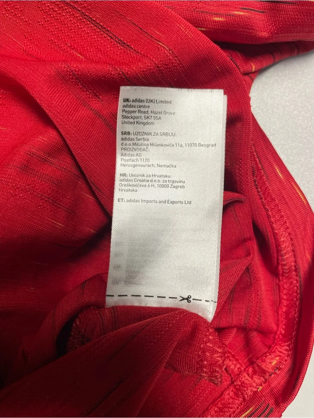 ADIDAS Men's Manchester United Home Shirt 2020-21 Jersey Size M in Red